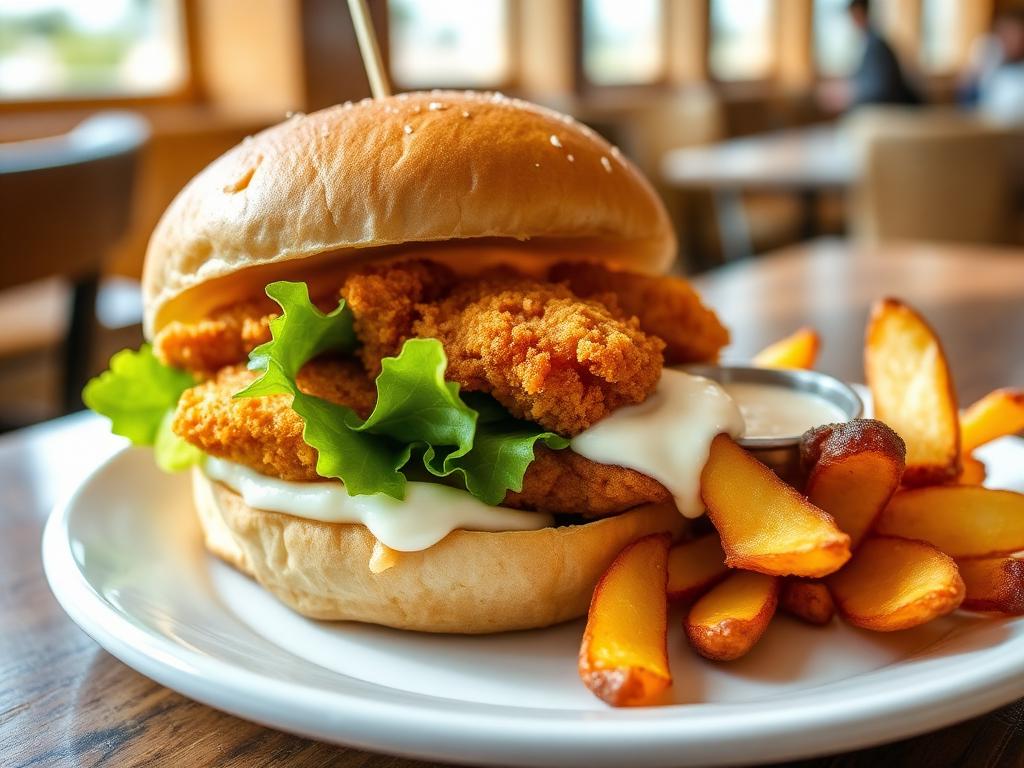 Beer Batter Fried Cod Sandwich