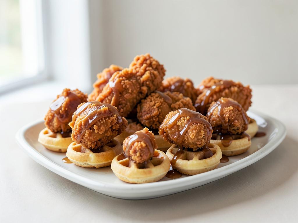 Fried Chicken & Waffle Bites