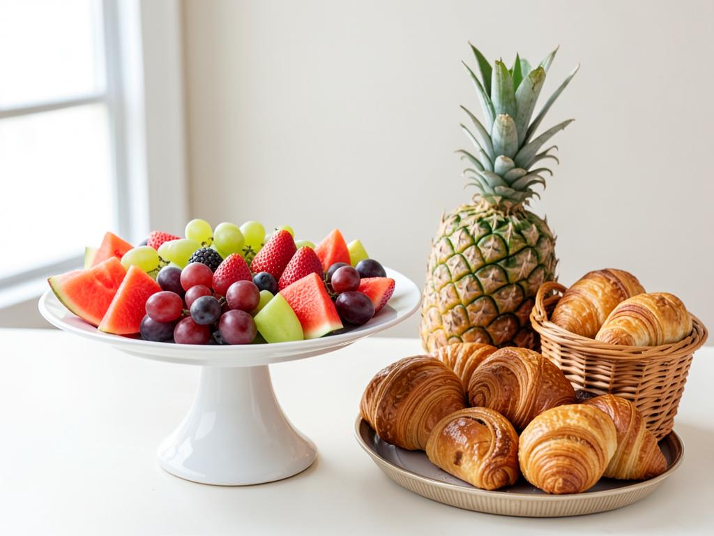 Fresh Fruit & Pastry Display